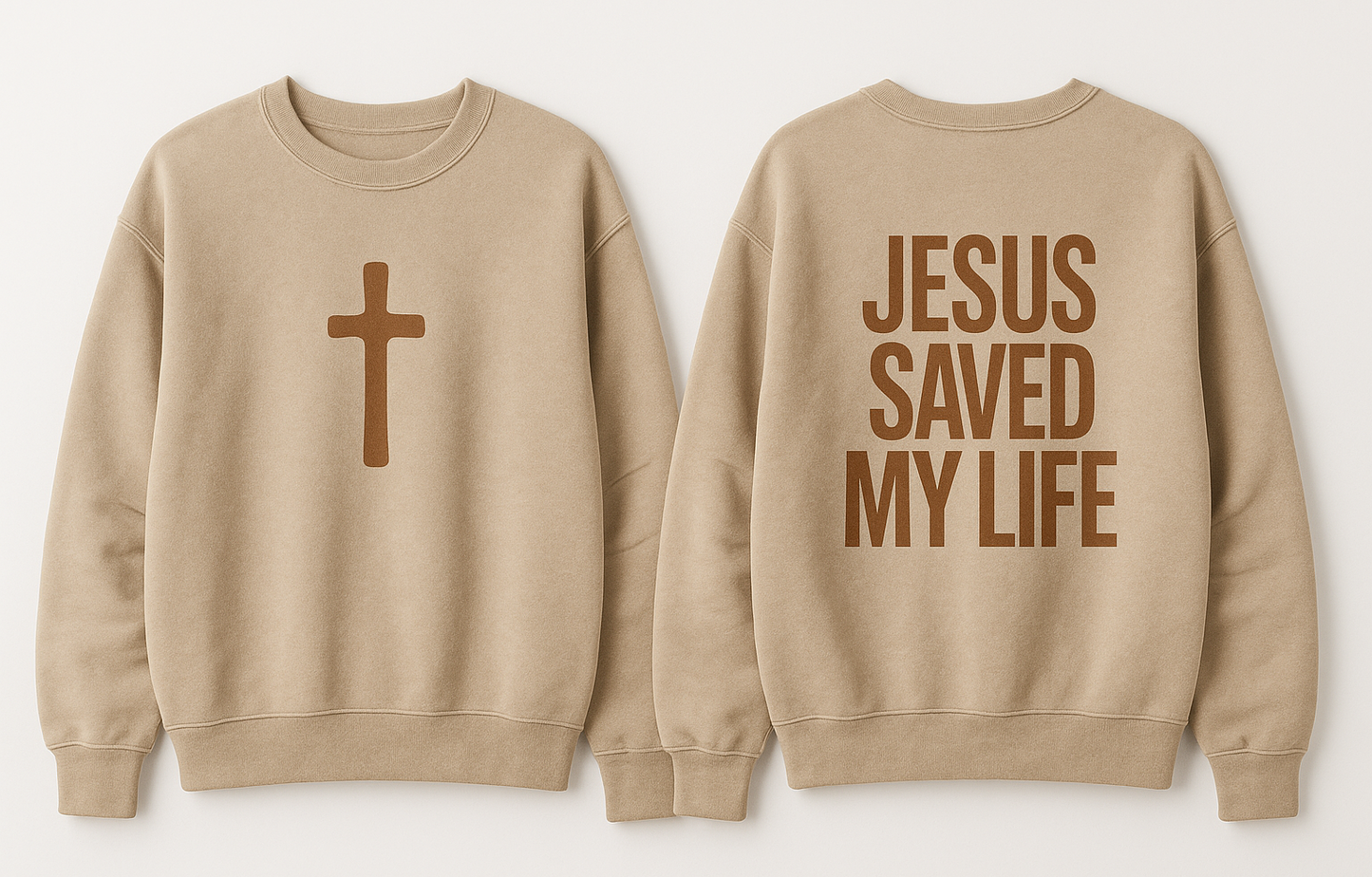 Jesus saved my life crewneck